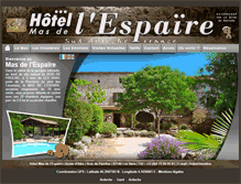 Tablet Screenshot of hotel-espaire.fr